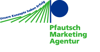 Logo, Pfautsch Marketing-Agentur, Unsere Konzepte haben Erfolg